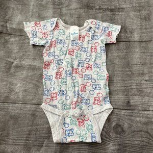 Infant Boy Girl Dundee Bears and Balloons One Piece Bodysuit Small